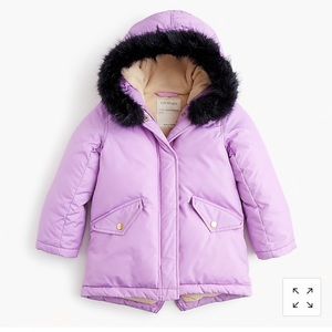 ⭐️⭐️HOST PICK!⭐️⭐️ NWT J. Crew Crewcuts kid’s purple parka.